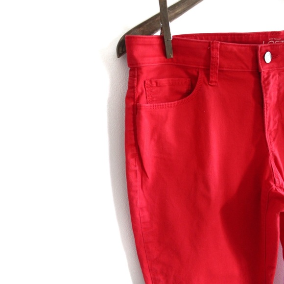 Loft Curvy Skinny Red Pants 29 8 Preowned - Picture 3 of 7